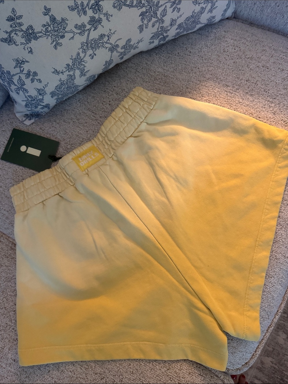 DAILY DRILLS Sunsoaked Sunny with Monochrome Patch Super shorts, size XS/S. NWT.